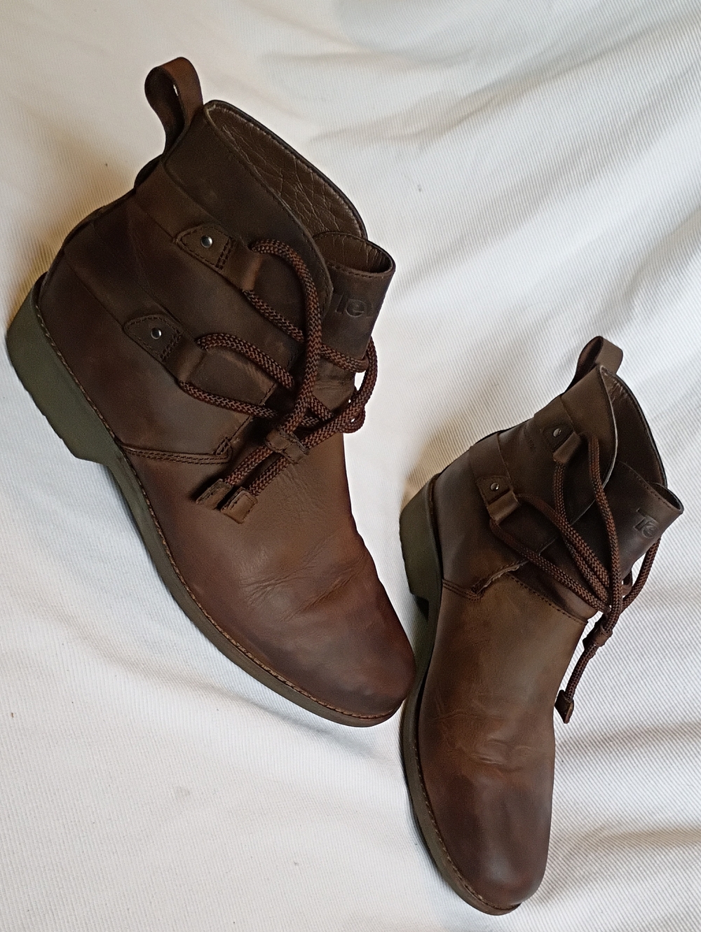 Teva Women's Brown Leather Slip-on Ankle Boot